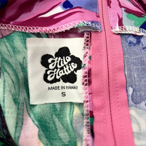 Vintage Hilo Hattie Womens Small Floral Hawaiian Aloha Tank Sleeveless Dress - Picture 4 of 6